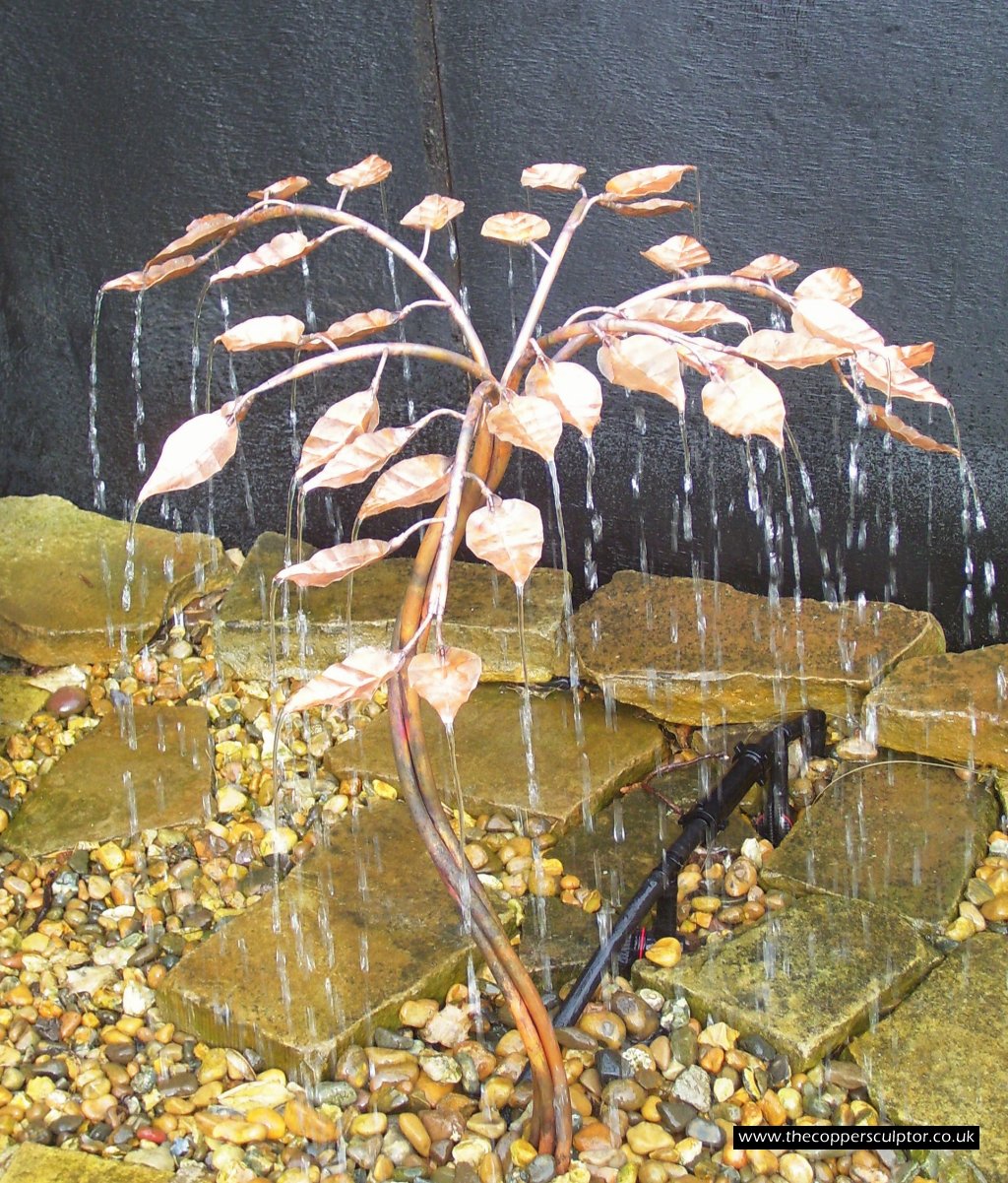 The Copper Sculptor Specializing in Copper Tree Water Features