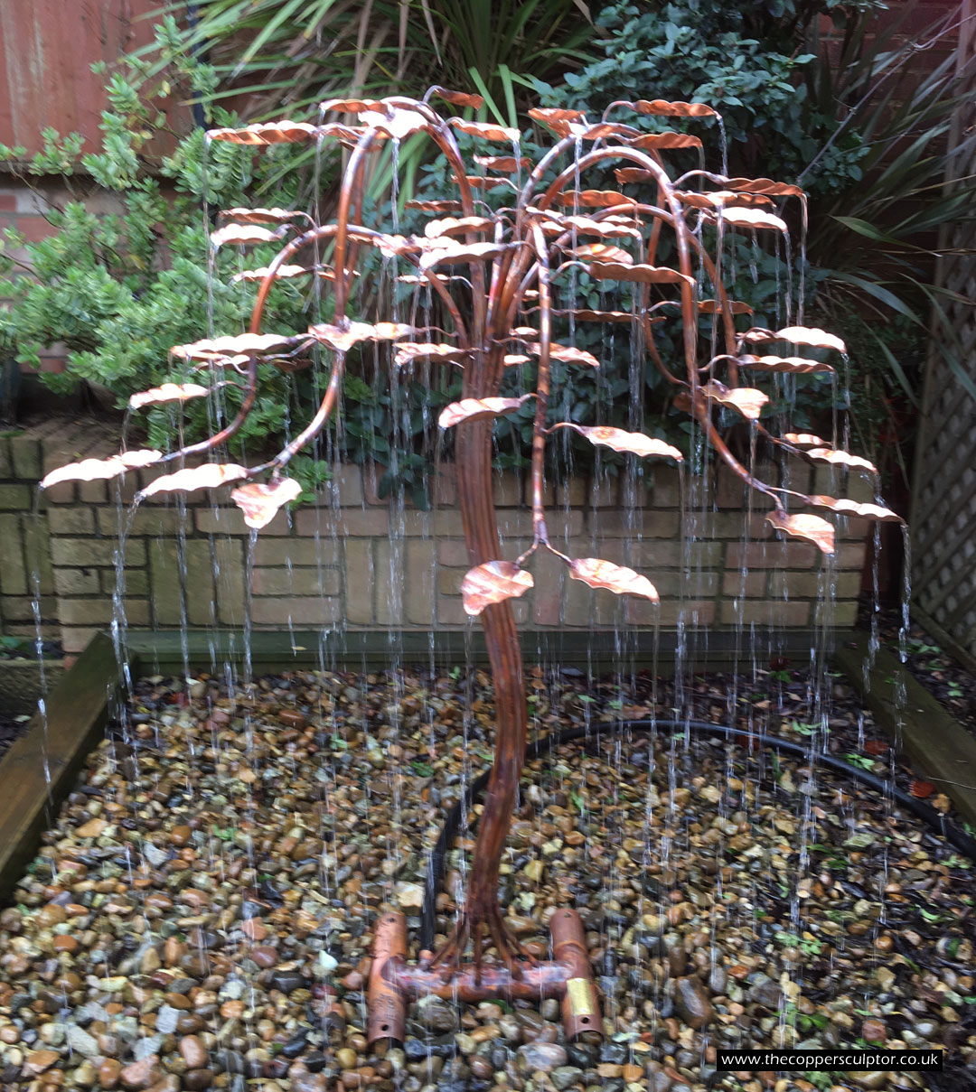 The Copper Sculptor Specializing in Copper Tree Water Features