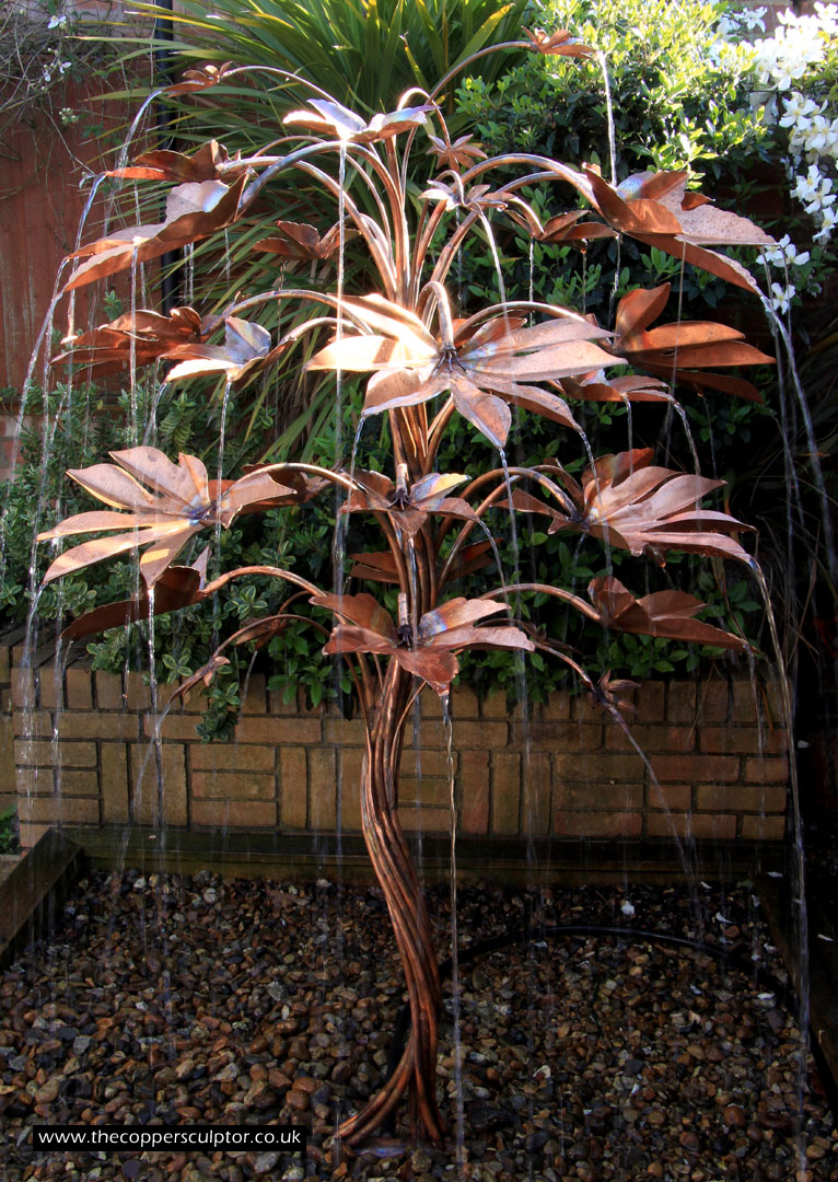 The Copper Sculptor Specializing in Copper Tree Water Features