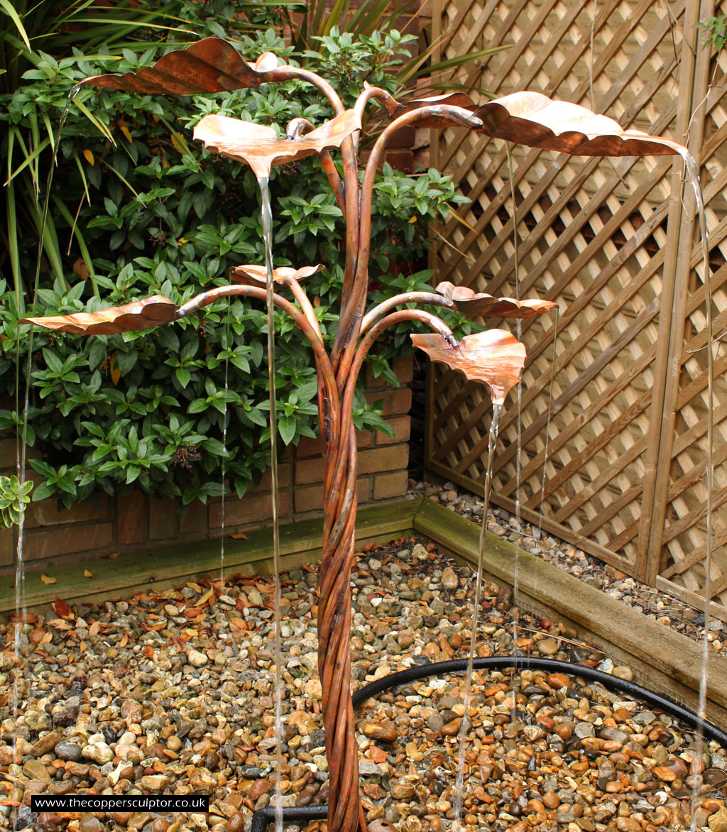 The Copper Sculptor Specializing in Copper Tree Water Features