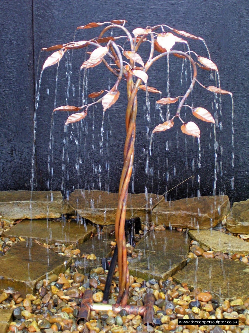 The Copper Sculptor Specializing in Copper Tree Water Features